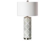 Uttermost Anzano Gray Glass Lamp