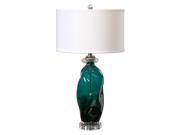 Uttermost Rotaldo Blue Green Glass Table Lamp