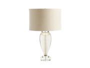 Cyan Design Hatie Glass Table Lamp Satin Gold Shade with White Lining
