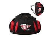 Full Tilt Poker Convertible 21 Sport Duffel Gym Travel Bag Backpack Black Red