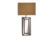 Urban Designs Mirror Column 32 Table Lamp with Copper Gold Shade