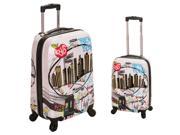 Rockland New York 2 Piece Lightweight Hardside Spinner Luggage Set