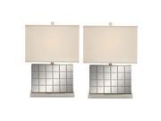 Urban Designs Chrome Mirror Table Lamp Set of 2