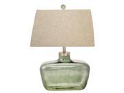 Urban Designs 28 Fillable Glass Table Lamp Green