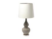 Urban Designs 31 Grey Ceramic Table Lamp with Zebra Shade