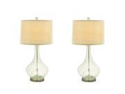 Urban Designs Euro Glass Table Lamp Set of 2