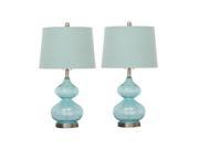 Urban Designs Fiona Glass Table Lamp Set of 2