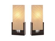 Urban Designs Sofia Contemporary Wood Table Lamp Set of 2