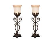 Urban Designs Amalia Torchiere Uplight Table Lamp Set of 2