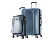 InUSA SouthWorld SL 2 piece Hardside Spinner Luggage Set Blue Carbon