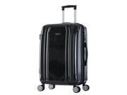 InUSA SouthWorld 23 inch Lightweight Hardside Spinner Luggage Dark Gray Brush