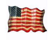 Antique Style American Flag Hanging Metal Wall Decor Americana