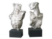 Uttermost Eros Silver Sculptures Set of 2