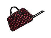 World Traveler Kisses 21 inch Carry On Rolling Duffle Bag