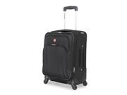 SwissGear SA7387 19 inch Carry On Expandable Spinner Luggage Black