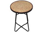 Urban Designs Brick Mosaic Round Accent Table