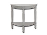 Urban Designs Serena Demilune Console Table Light Grey