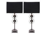 Casa Cortes Loft Obsession Metal Table Lamps Set of 2 Black