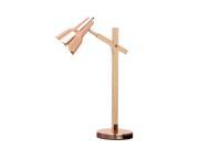 Urban Designs Cadiz Copper Wood Executive Task Table Lamp