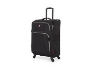 SwissGear SA7676 24.5 Lightweight Expandable Spinner Suitcase Black