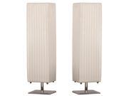 Urban Designs Charlotte White Metal Table Lamp Set of 2