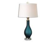 Uttermost Shavano Blue Glass Table Lamp