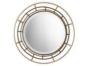 Uttermost Desario 18 w x 18 h Round Mirror S 2 with 3 Dimensional Design Frame