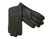 Dockers Mens Black Genuine Leather Gloves Micro Terry Lined
