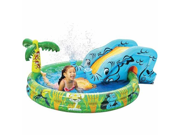 Banzai Spray N Splash Elephant Pool Inflatable Swimming Water Slide Swim Fun