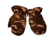 Faded Glory Infant Toddler Boys Green Cammo Winter Snow Mittens