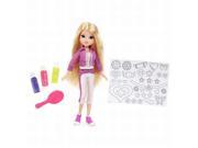 Moxie Girls Glitterin Style Avery Doll Set Glitter Stickers Set