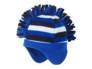 CP Infant Boys Striped Blue Fleece Mohawk Style Trapper Hat