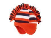 CP Infant Toddler Boys Striped Orange Fleece Mohawk Style Trapper Hat
