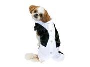 Tuxedo Dog Costume Pet Formal Wedding Outfit L