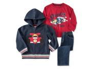Kids Headquarters Infant Boys 3 Piece Race Car Outfit Pants Shirt Jacket 24m