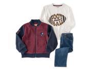 Kids Headquarters Infant Boys 3 Piece Football Outfit Pants Shirt Jacket