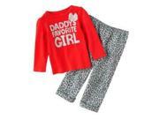 Carters Infant Toddler Girls Leopard Print Set Cheetah Pants Daddys Girl Shirt