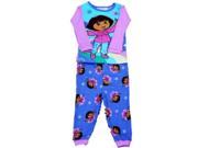 Dora the Explorer Infant Girls Pink Purple Sleepwear Set Pajamas Baby PJs 12m