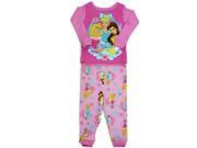 Disney Princesses Infant Girls Pink Sleepwear Set Pajamas Baby PJs 12m