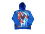 Marvel Comics Amazing Spider man 2 Boys Blue Zip Up Hoodie Sweatshirt 4