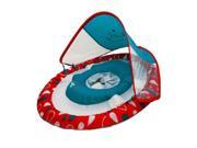 Swim Ways Baby Spring Float with Sun Canopy Red Blue Dots Whales Design