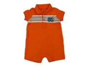 Carters Just One You Infant Boys Orange Collared Teddy Bear 01 Romper