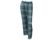 Soft Sensations Womens Green Plaid Flannel Sleep Pants Pjs Pajama Bottoms L