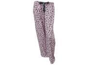 Covington Womens Pink Gray Floral Sleep Pant Flannel Pajama Bottom Lounge Pant L