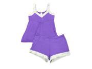 Covington Womens Purple Pajamas Lightweight Pajama Set Shorts Tank L