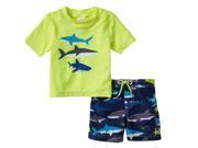 Carter s Infant Toddler Boys Shark Themed Rash Guard Swim Trunks Set 12m