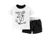 Carter s Infant Boys Daddy s 1st Mate T Shirt Swim Trunks Set