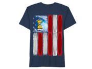 Despicable Me Boys Minion Shirt Patriotic Blue US Flag T Shirt 4