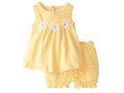 Nannette Infant Girls Yellow Daisy Dress Baby Girl 2 PC Sundress