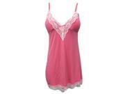 Kathy Ireland Womens Pink Lacy Chemise Knit Nightie Nightgown Gown XL